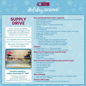 Supply Drive Flyer 2025